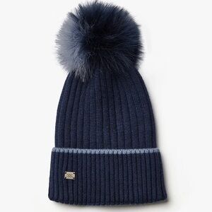 SOIA & KYO CIEL LAPIS O/S - BRAND NEW LADIES BENNIE HAT WITH REMOVABLE POM POM